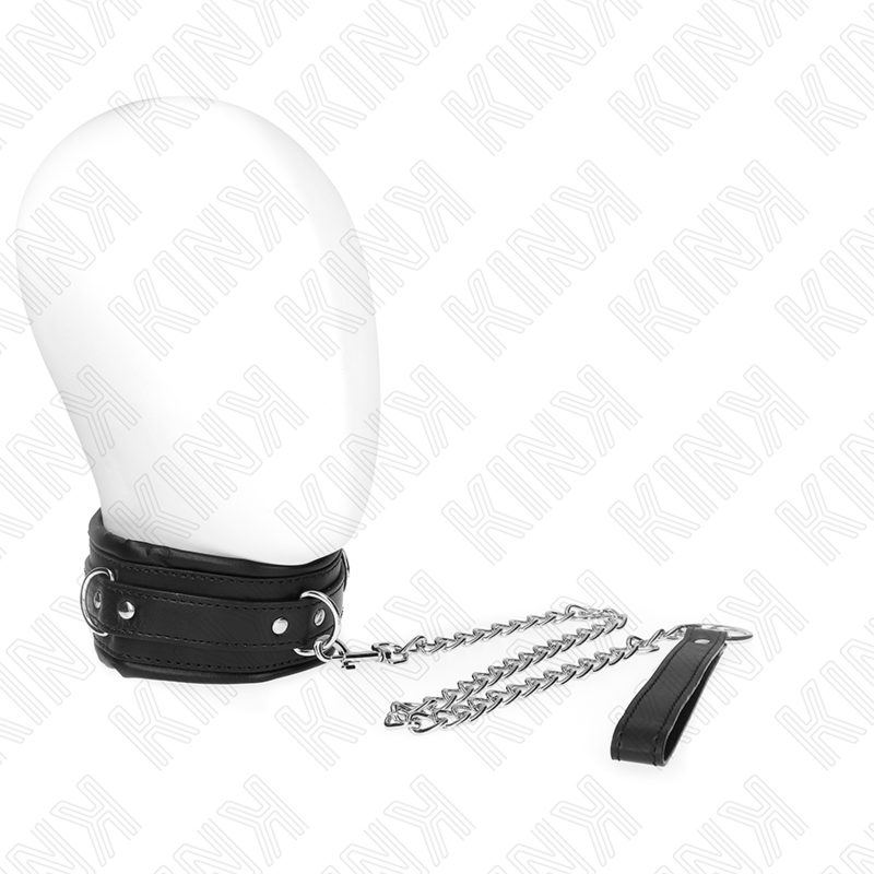 Collier BDSM Lourd avec Laisse 65cm Réglable - KINK - KINK COLLAR & GAG