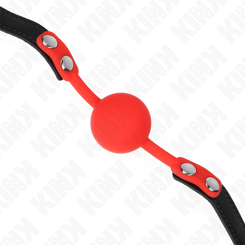 Bâillon boule en silicone rouge 4 cm Kink - Kink - KINK COLLAR & GAG