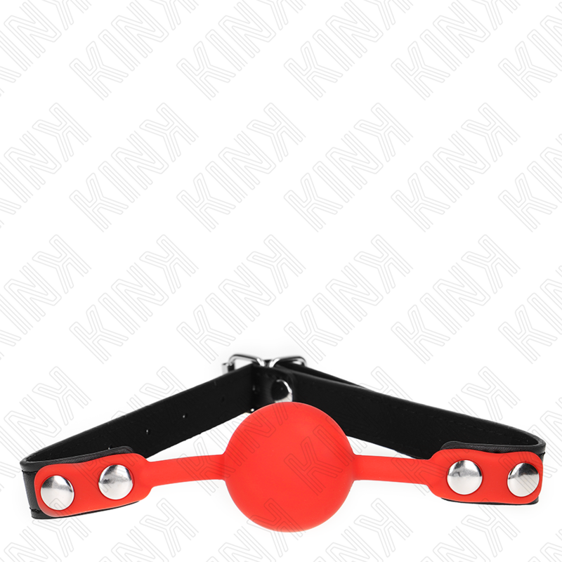 Bâillon boule en silicone rouge 4 cm Kink - Kink - KINK COLLAR & GAG