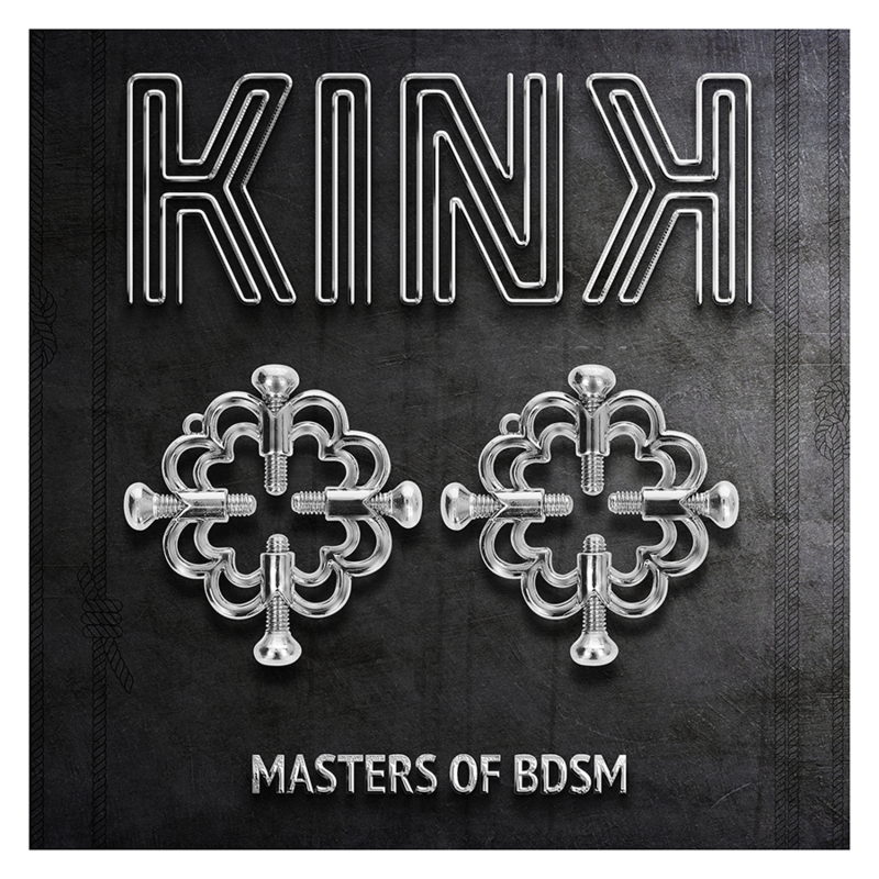 KINK – Pince à tétons réglables en métal avec design fleur