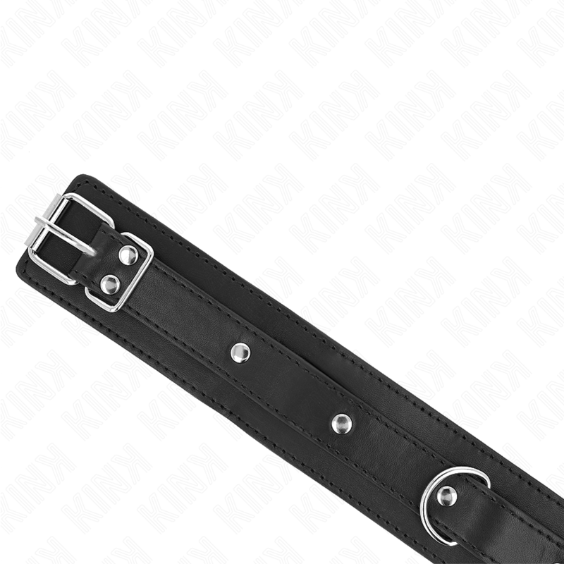 Collier avec Laisse BDSM Réglable 65cm Cuir - Kink - KINK COLLAR & GAG