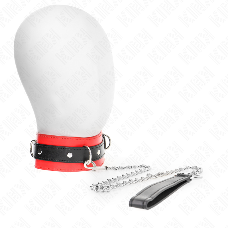 Collier avec Laisse KINK Rouge 65cm - KINK - KINK COLLAR & GAG
