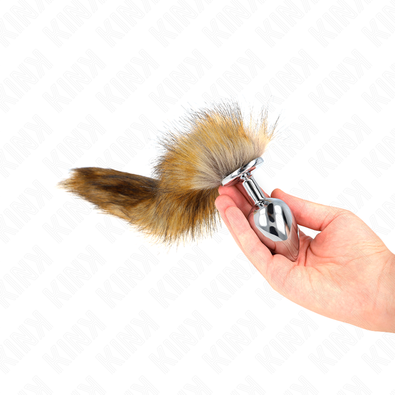 Plug Anal avec Queue de Renard Synthétique Marron 40 cm - KINK