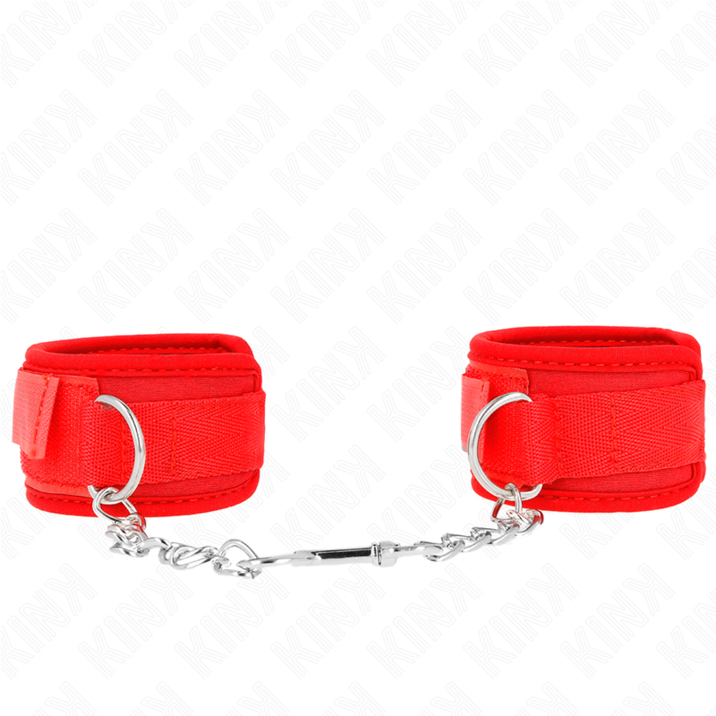 Menottes Néoprène Rouge 42 x 5 cm - Kink - KINK WRIST RESTRAINT