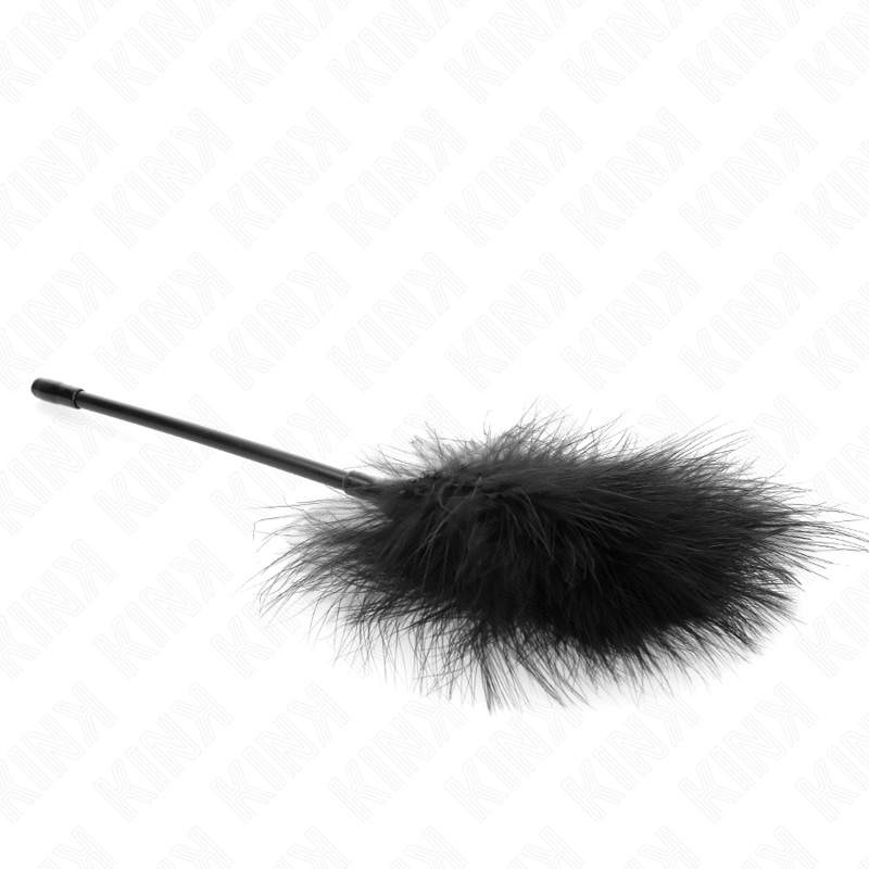 Plumes tickle noires 27 cm pour kit bondage - Kink - KINK IMPACT & TOUCH