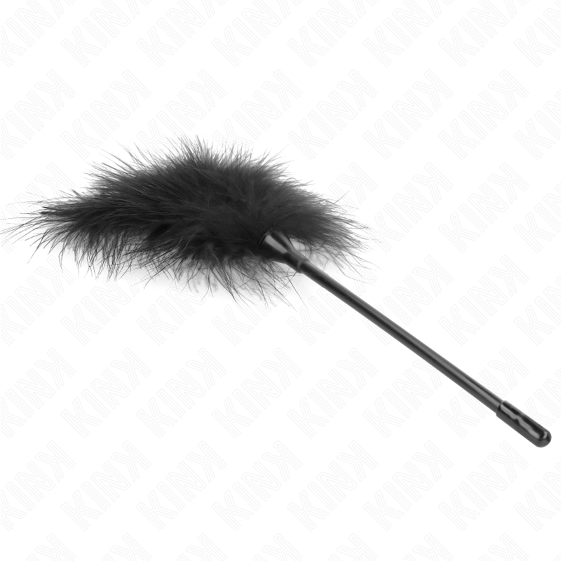 Plumes tickle noires 27 cm pour kit bondage - Kink - KINK IMPACT & TOUCH