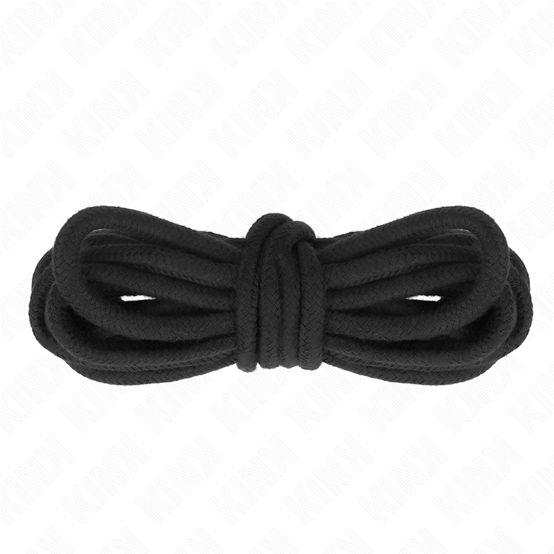 Kink - Corde Bondage en coton 10m - Noir