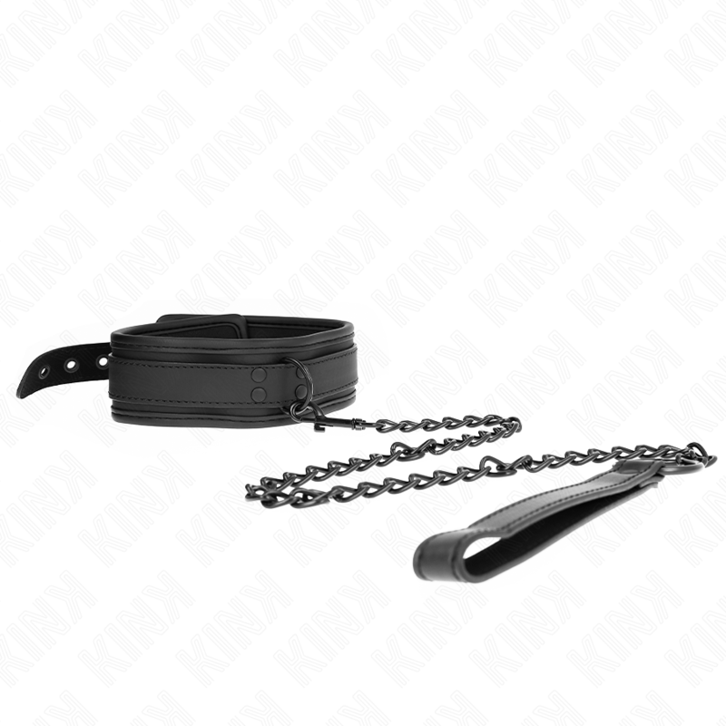 Collier de Bondage Néoprène Réglable avec Ceinture 78cm - Kink - KINK COLLAR & GAG