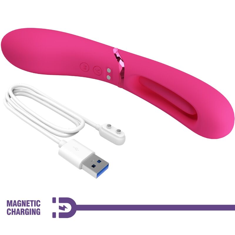Vibromasseur point G Lexie 7 vibrations rose - Romance - ROMANCE