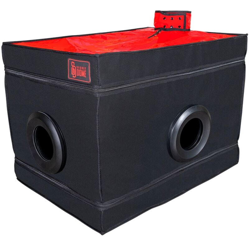 Secret Dome - Cabine BDSM Portable La Niche - Rouge et Noir