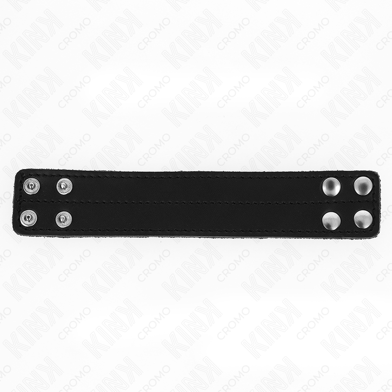Anneau pénien en cuir avec pression 18,5 x 3,3 cm - Kink - KINK RING POWER