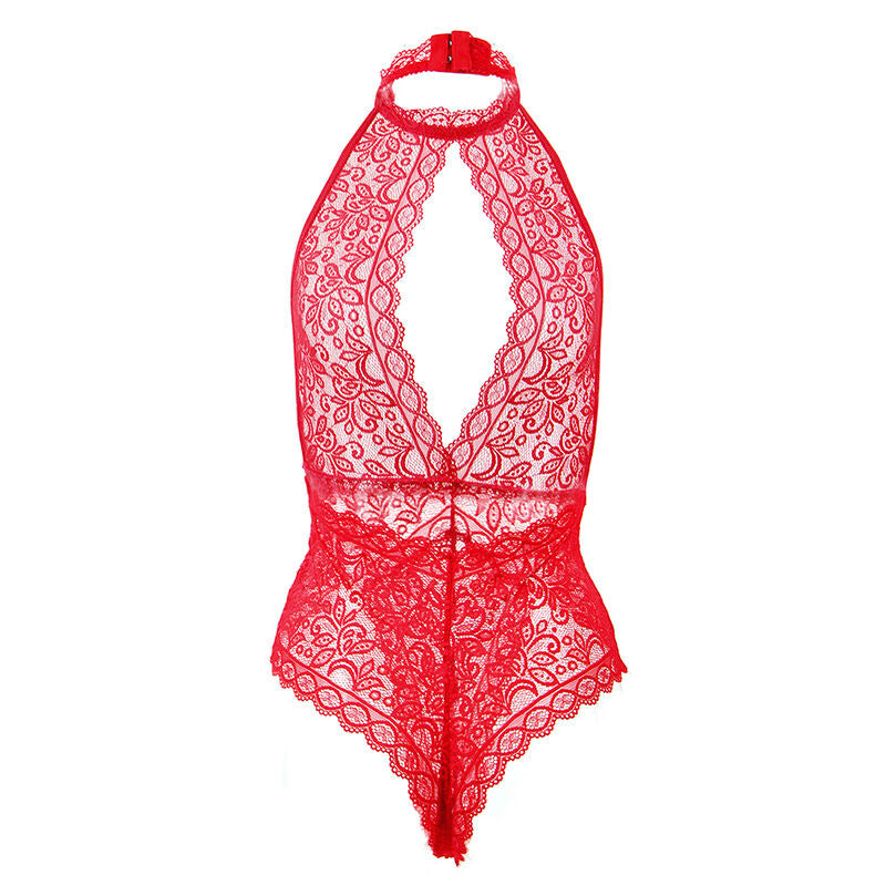 Body coupe ouverte rouge S/M - Subblime - SUBBLIME BODYSTOCKINGS