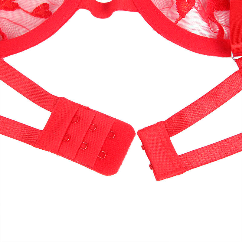 Rotes Herz-Dessous-Set S/M - Subblime