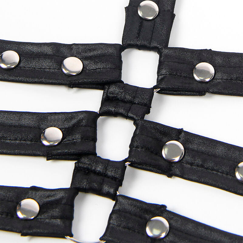 Body bondage en cuir noir L/XL - Subblime - SUBBLIME DRESSES
