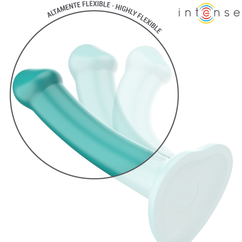 Vibromasseur Katie avec Ventouse et Télécommande Bleu - Intense