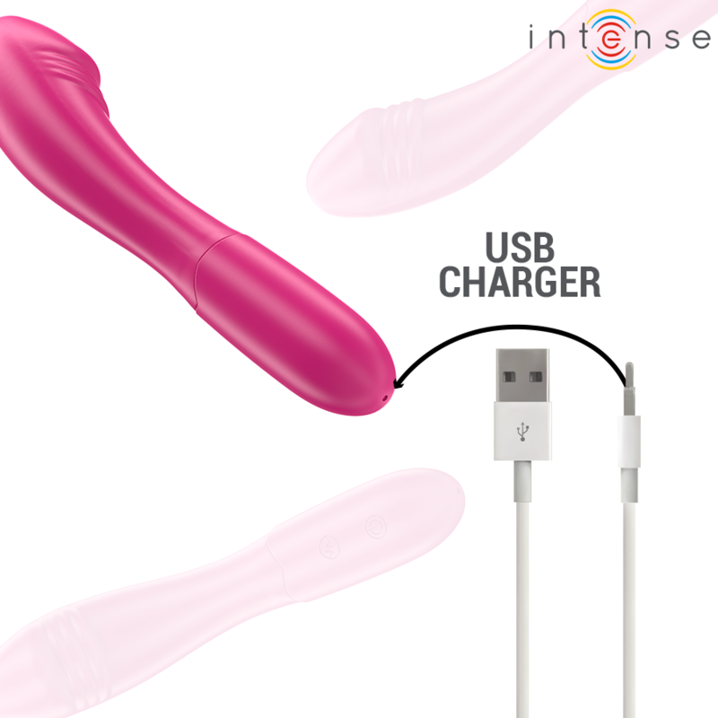 Vibromasseur Belinda Flexible 19cm Rose - Intense
