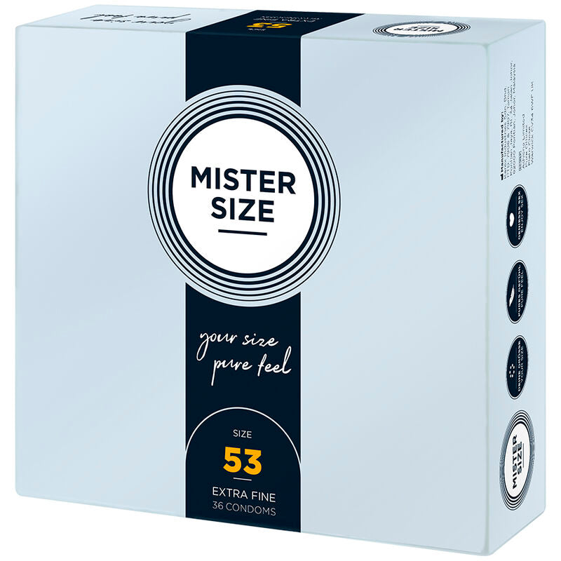 Préservatifs taille M 53 mm lot de 36 - Mister Size - MISTER SIZE