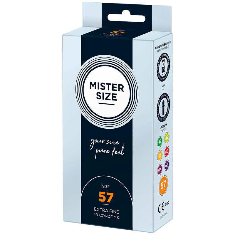 Préservatif taille L 57 mm Mister Size (10 unités) - Mister Size - MISTER SIZE