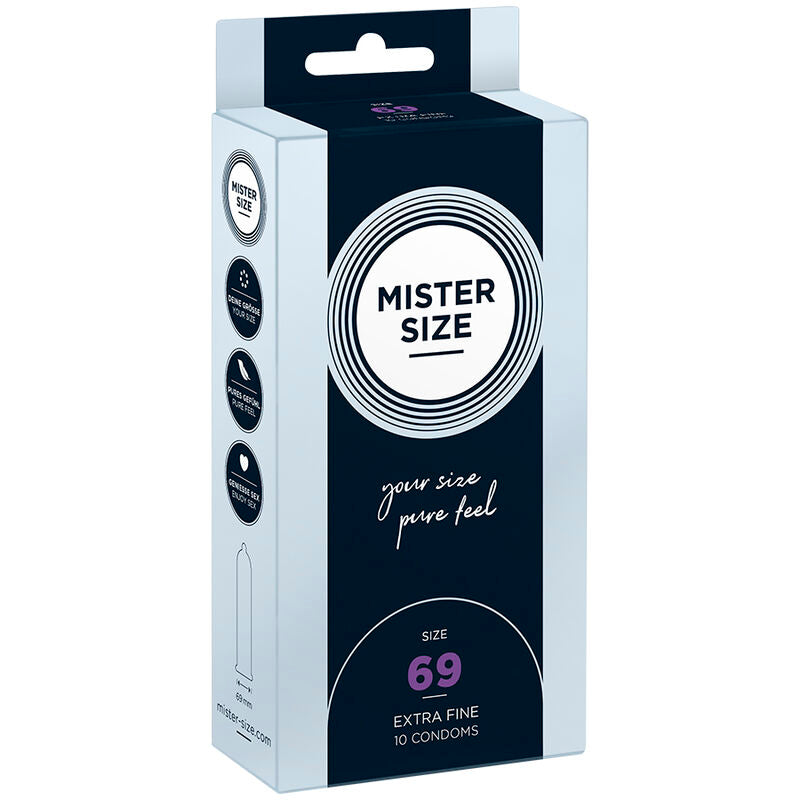 Mister Size – Préservatifs Grande Taille XXXL 69 mm Ultra Confort – 10 unités