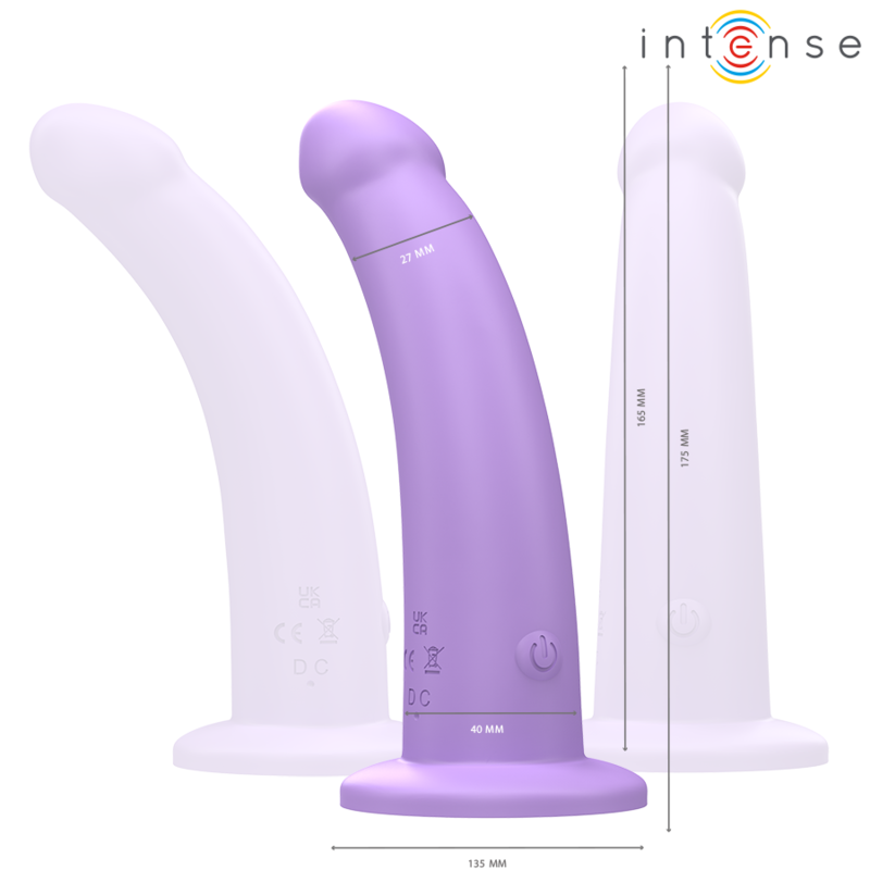Vibrateur Eddie 17,5cm 10 Vibrations Violet - Intense