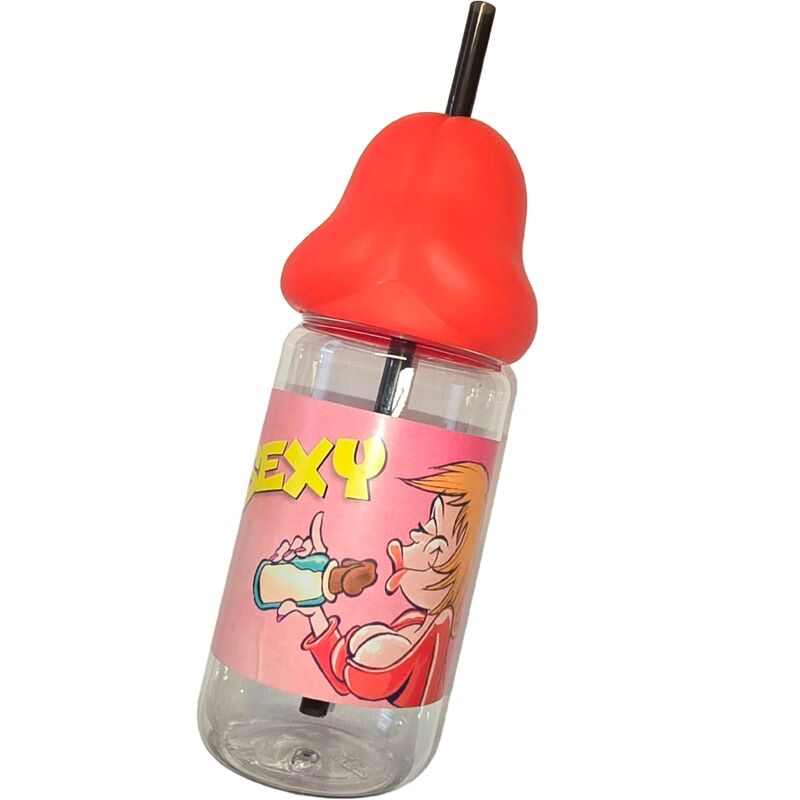 Biberon Fantaisie Pénis 360ml Rouge - Diablo Picante