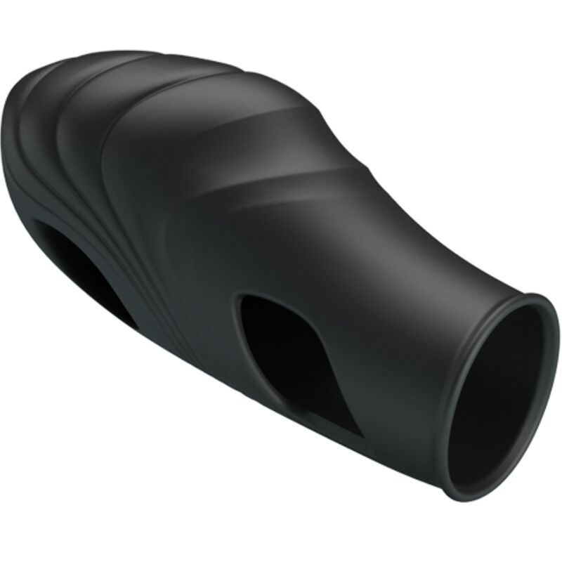 Stimulateur Doigt Vibrant Silicone Noir - Pretty Love