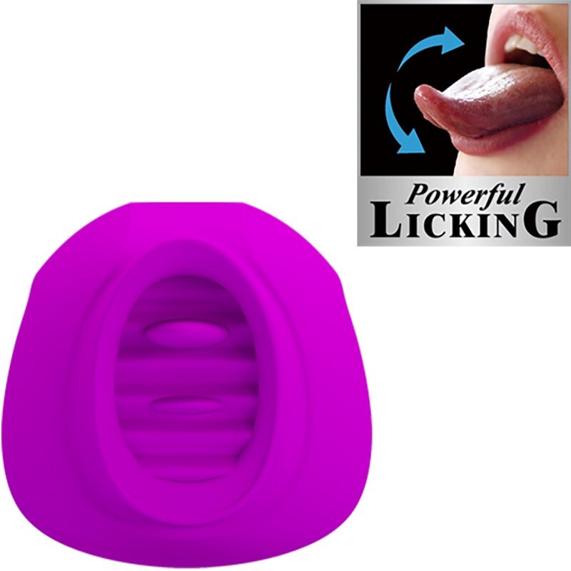 Stimulateur Clitoris Estelle Tongue 12 Vibrations Violet - Pretty Love