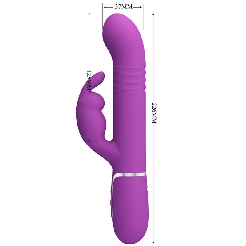 Vibromasseur Rabbit Multifonction Coale Violet - Pretty Love