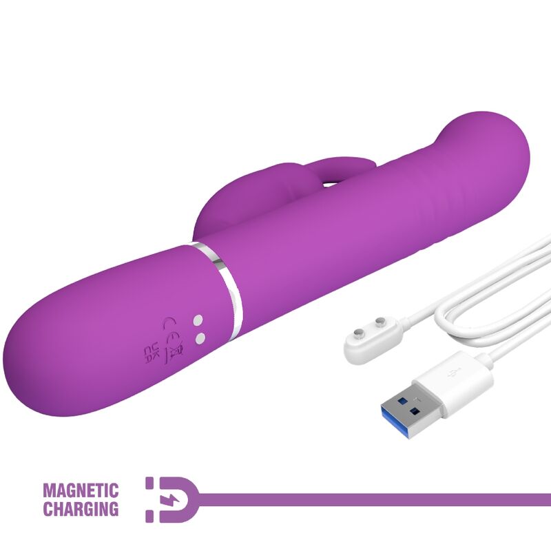 Vibromasseur Rabbit Multifonction Coale Violet - Pretty Love