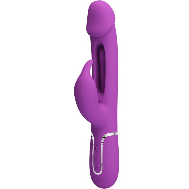 Vibromasseur Rabbit Kampas Multifonction 3 en 1 Violet - Pretty Love