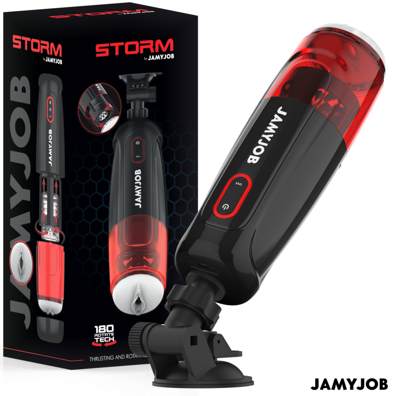 Masturbateur Storm 10 Modes Rotation et Poussée - JamyJob