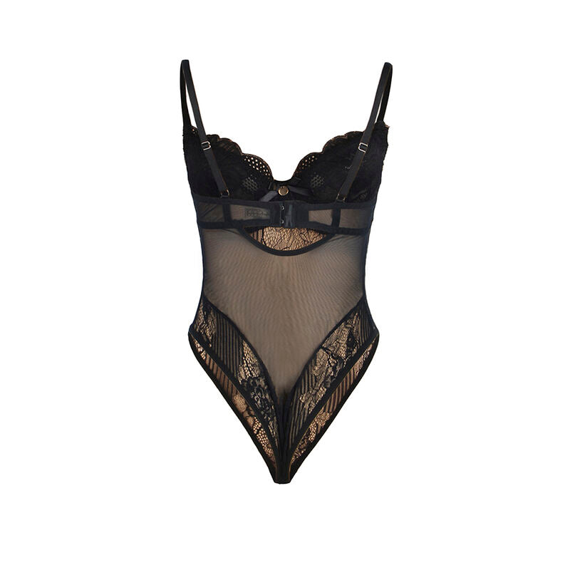 Body en dentelle ouvert noir taille L/XL - Subblime - SUBBLIME BODIES