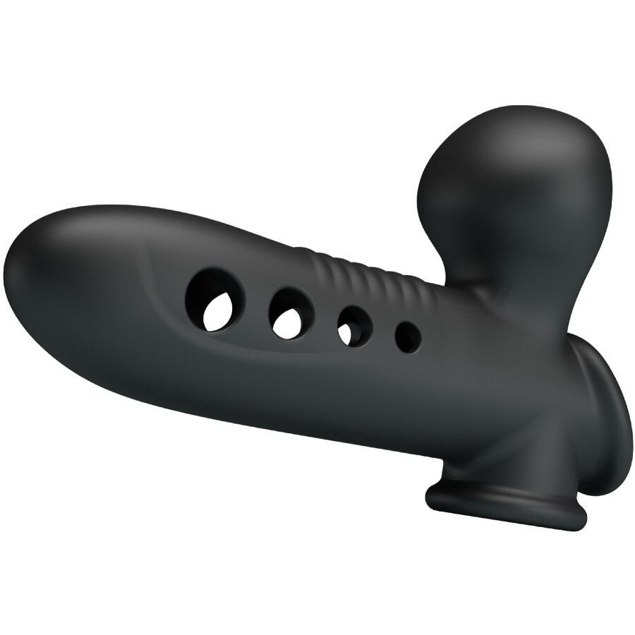 Gaine Pénis Gonflable Pretty Love Anneau Testiculaire Noir