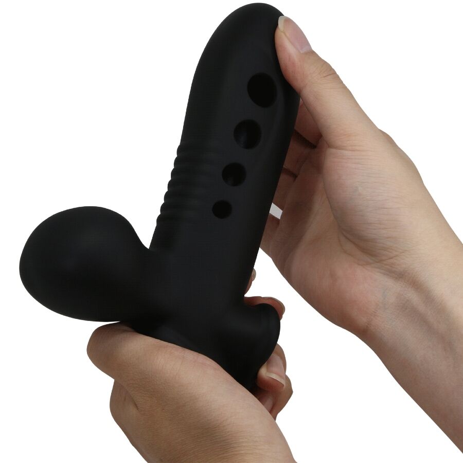 Gaine Pénis Gonflable Pretty Love Anneau Testiculaire Noir