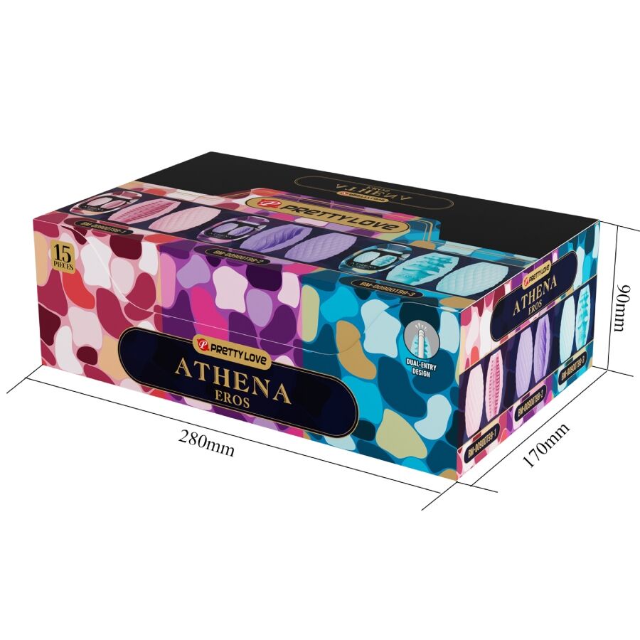 Masturbateurs Pack Athena Eros 15 Pièces - Pretty Love