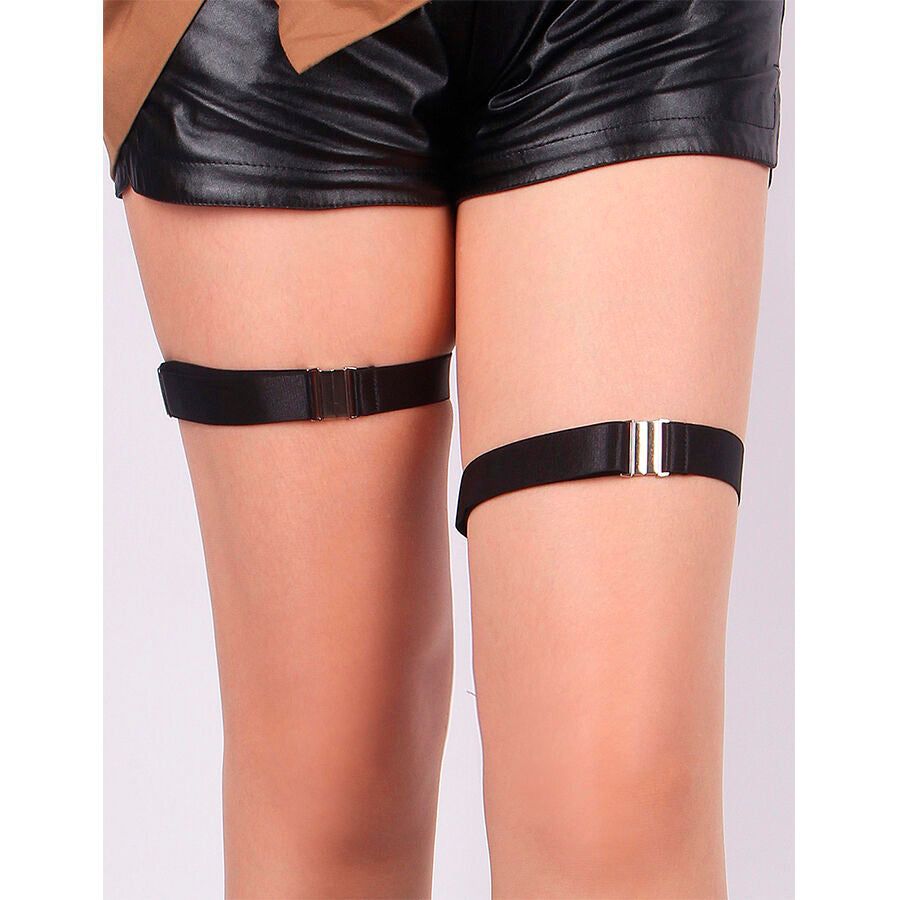 Anneaux de Jambe Boucles Réglables Noires - Subblime - SUBBLIME ACCESORIES