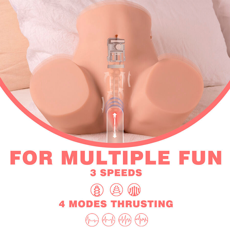 XISE - DANAE - Masturbateur vaginal réaliste avec vibrations multi-positions