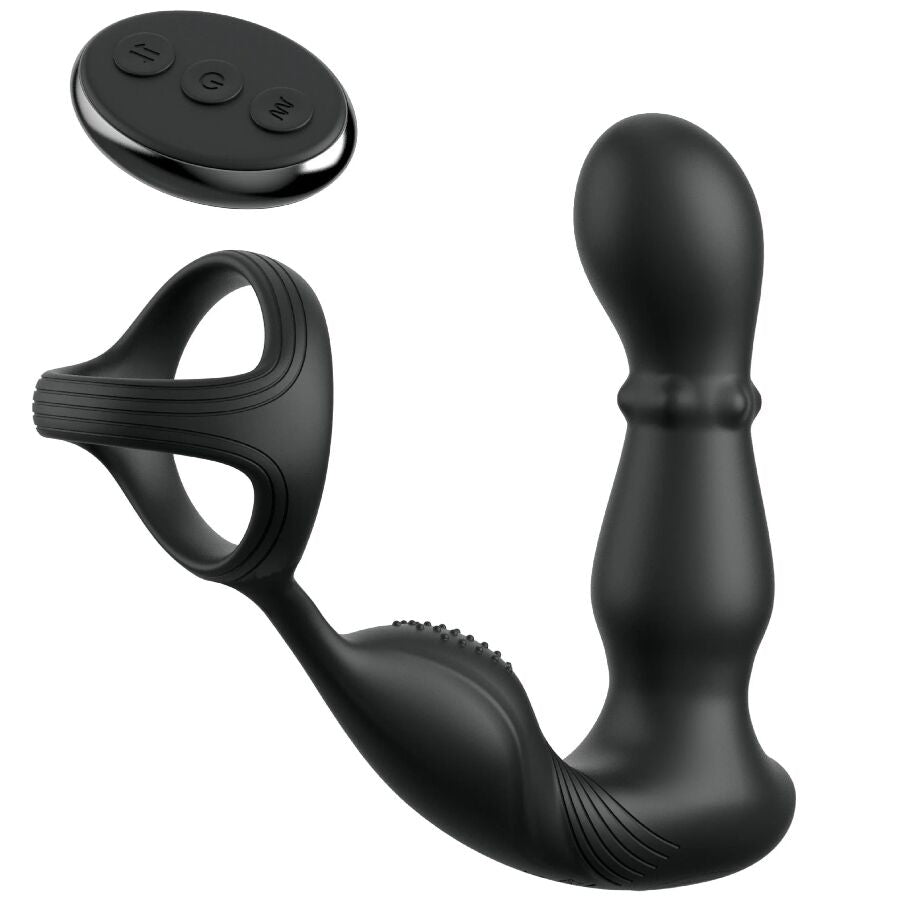 Anneau Anal Vibrant Ass-Gasm Slide & Glide Noir - Anal Fantasy