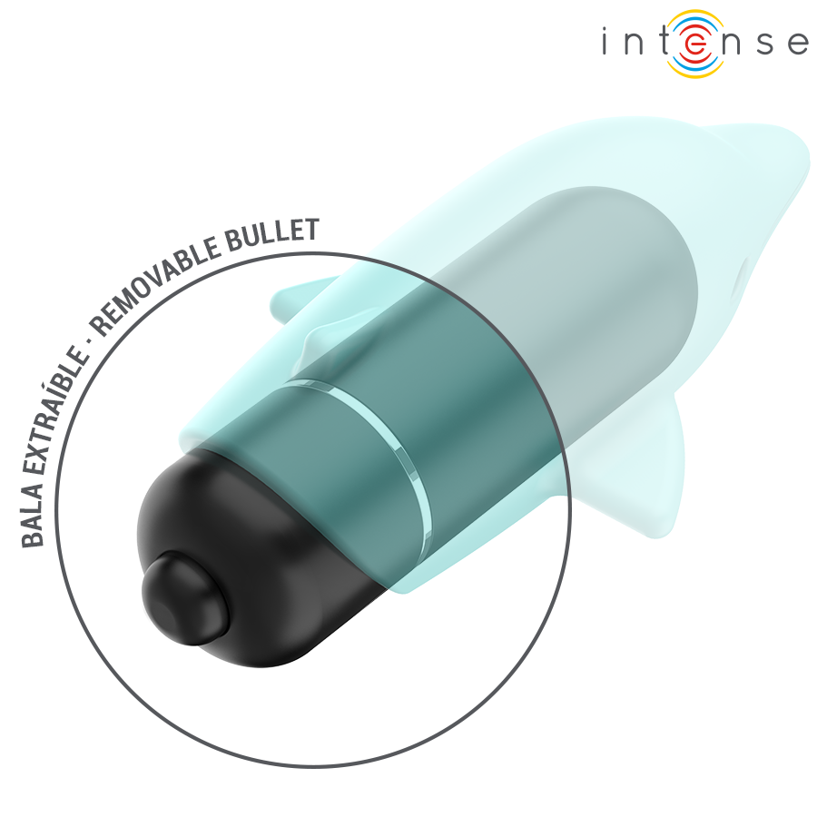 Stimulateur Clitoridien Intense Echo Dauphin Bleu - Intense
