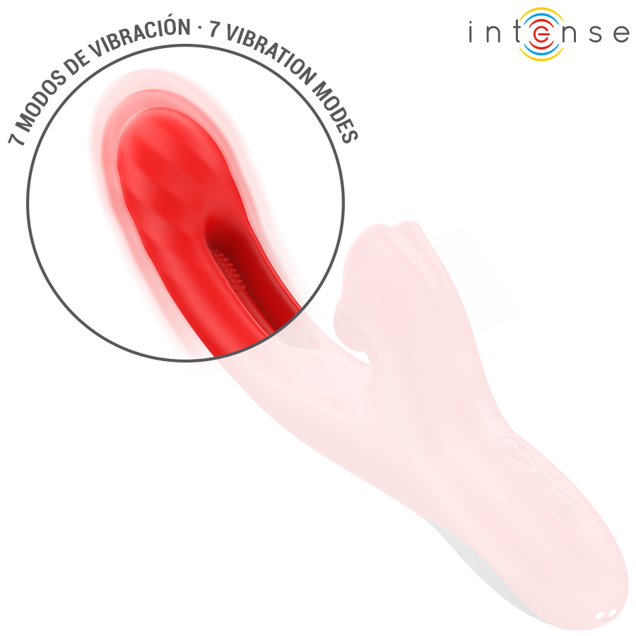 Vibromasseur Jessica Multifonction Rouge 24,8cm - Intense