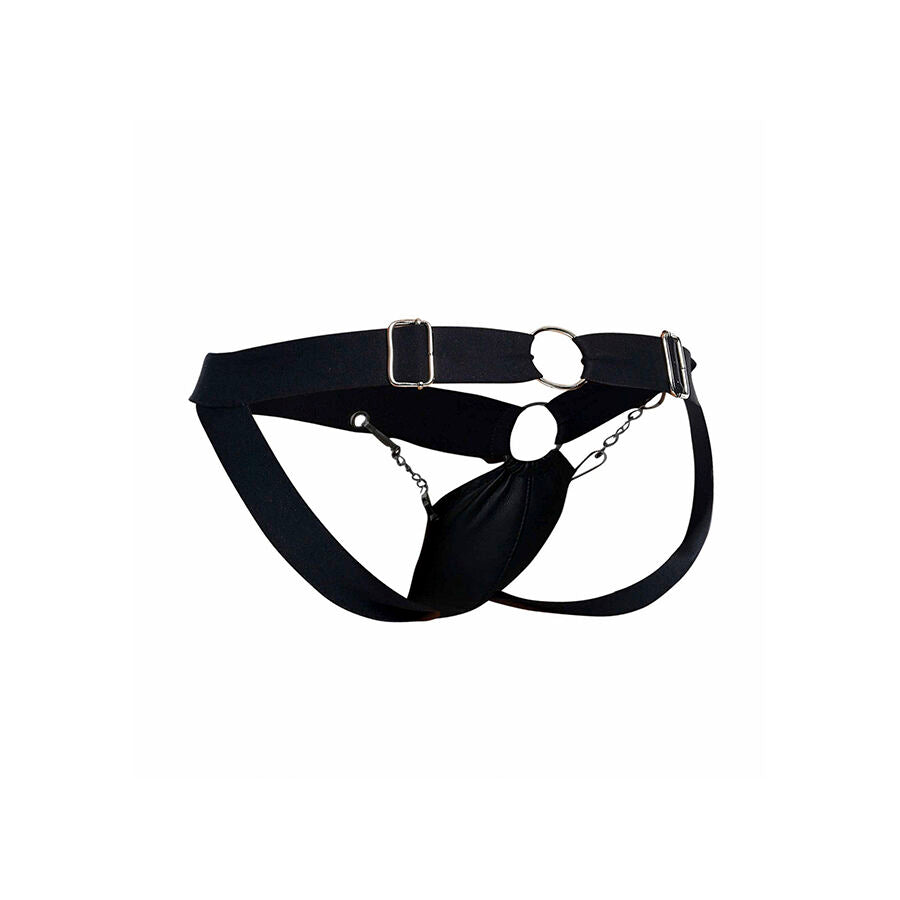 Jockstrap Dungeon Noir à Chaîne Taille Unique - MaleBasics - MOB