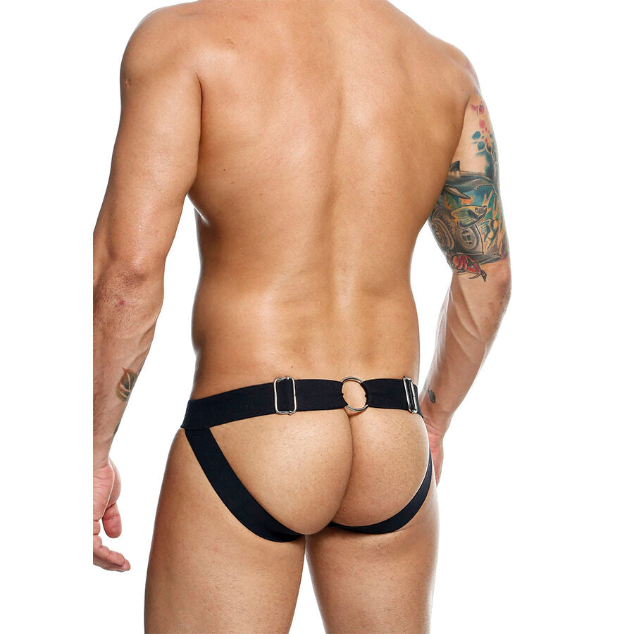 Jockstrap Dungeon Noir à Chaîne Taille Unique - MaleBasics - MOB