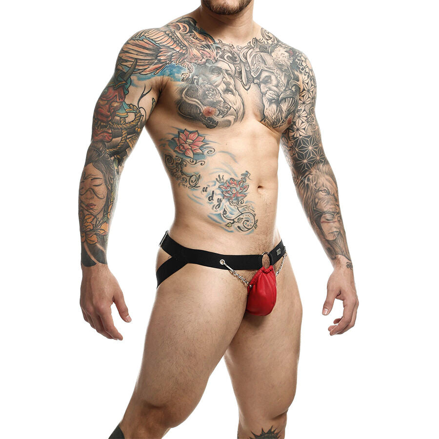 Jockstrap DNGEON Rouge avec Chaînes Taille Unique - MOB - MOB
