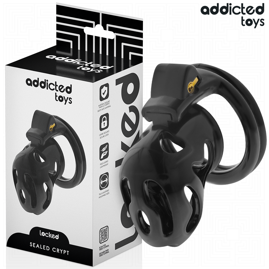 Cage de Chasteté Locked avec Serrure 8cm - Addicted Toys