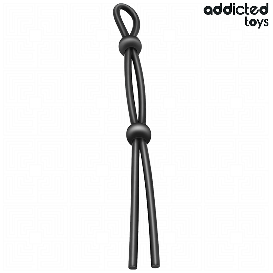 Anneau Pénien Corde Silicone Double Boucle - Addicted Toys