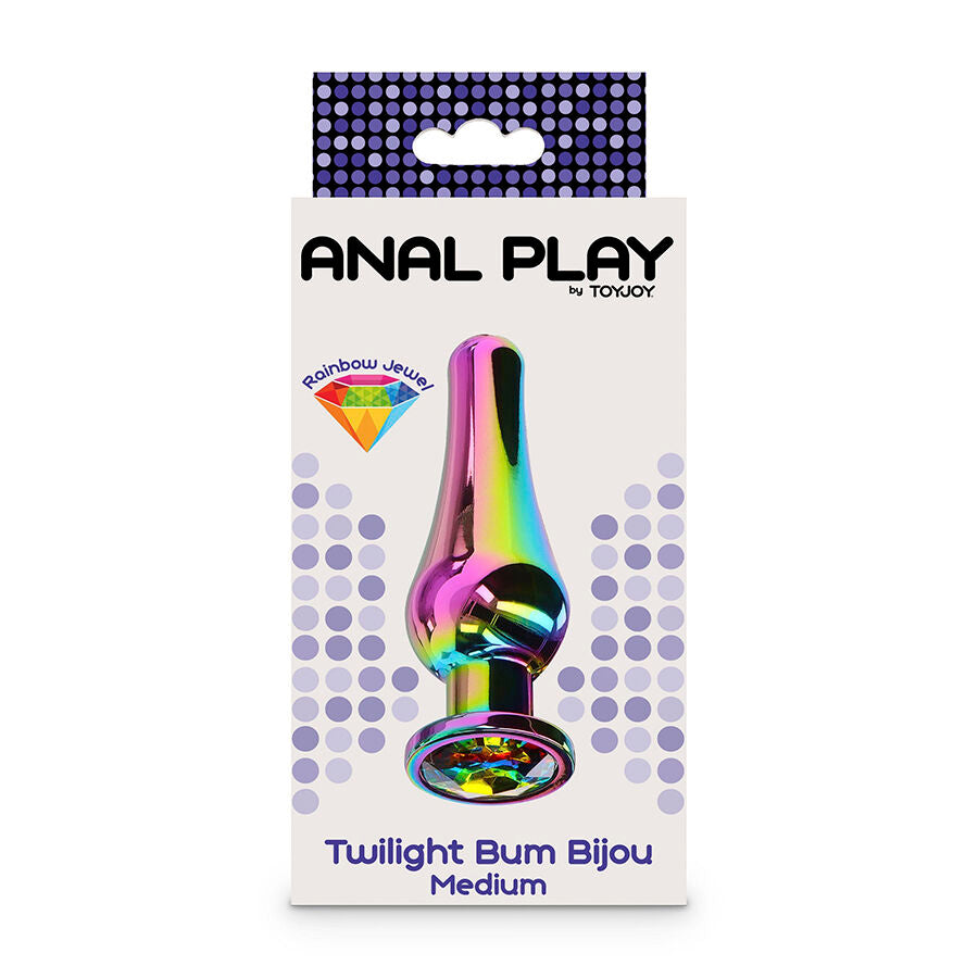 Plug Anal Bijou Twilight Bum Arc-en-Ciel Moyen - ToyJoy