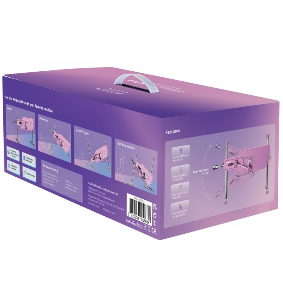 Sex Machine Connectée PleasureDrive avec Gode - Kiiroo