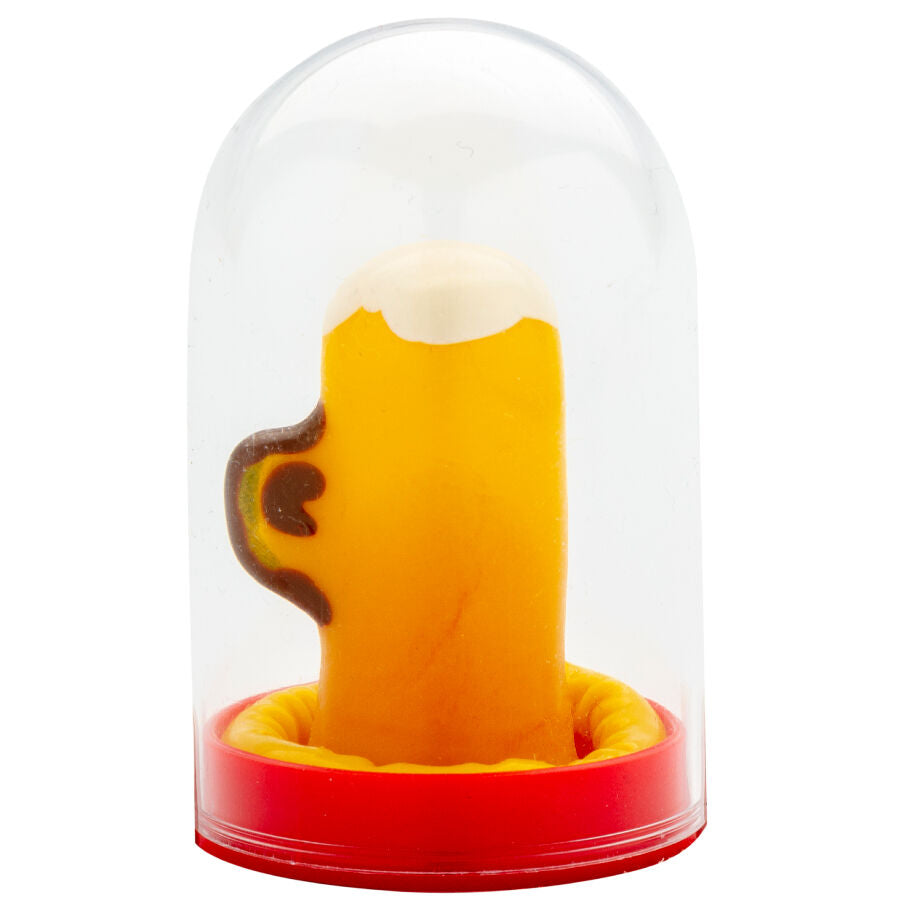 Préservatif Fantaisie Peint Main Verre de Bière - Condomerie - CONDOMERIE