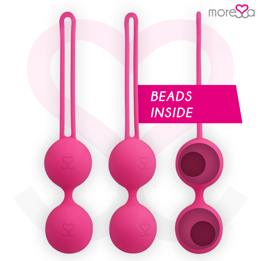 Moressa – Balle de Kegel 85 g pour le renforcement du périnée - Rose