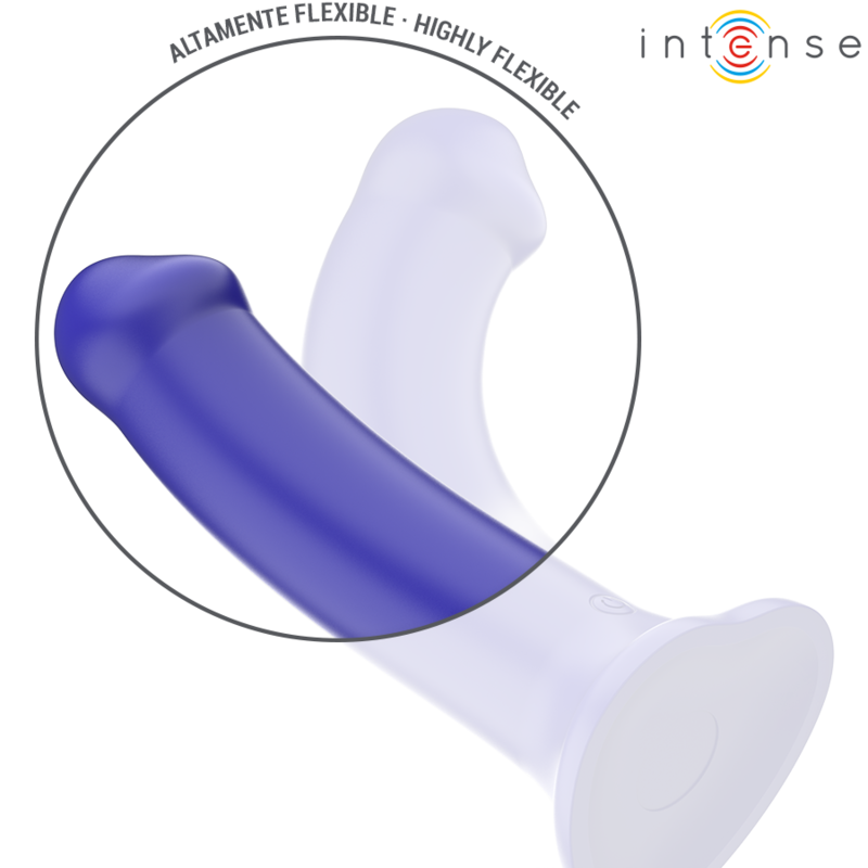 Vibromasseur Victoria avec Ventouse Bleu Foncé - Intense